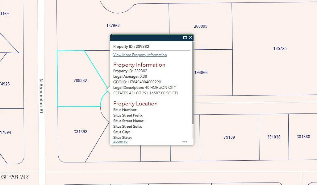 PN-289382 40 Horizon City Estates Lot 29, Horizon City, TX 79928 - #1