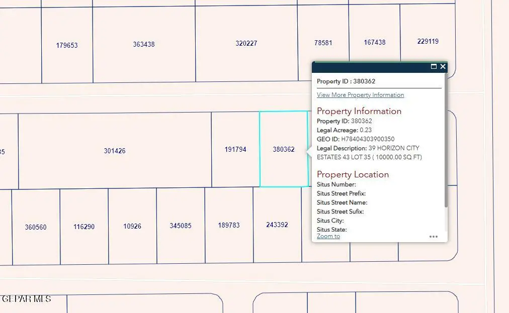 PN-380362 39 Horizon City Estates Lot 35, Horizon City, TX 79928 - #1
