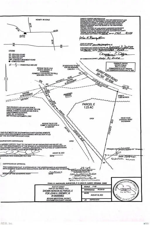 1.23ac Burnt Reed Road, Boykins, VA 23827