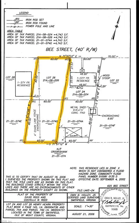 .22ac Bee Street, Smithfield, VA 23430 - #1