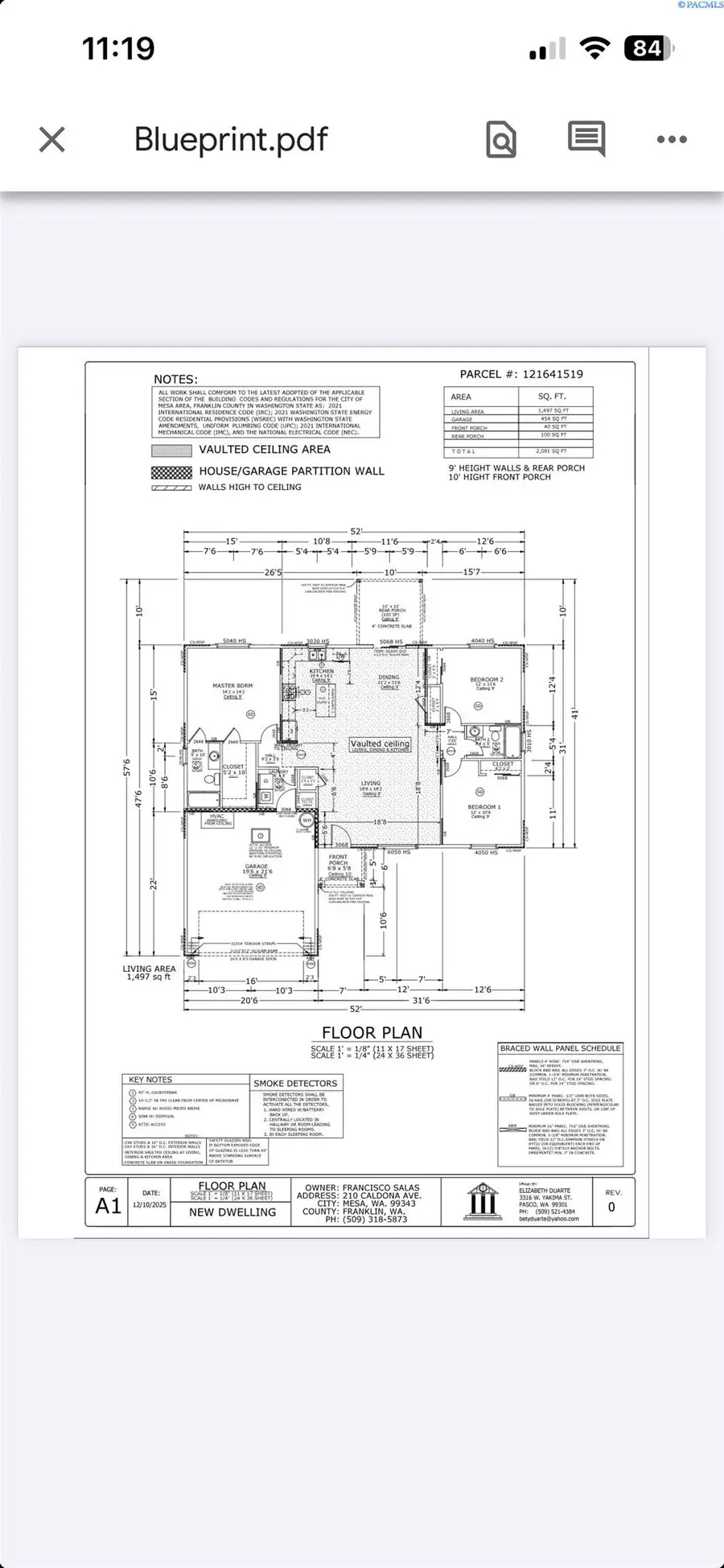 210 Caldona Ave, Mesa, WA 99343 - #2