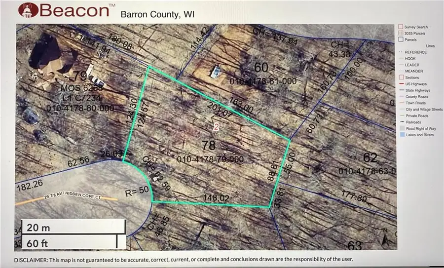 Lot 57 29 15/16 Avenue Moccasin Way, Birchwood, WI 54817 - Image #3
