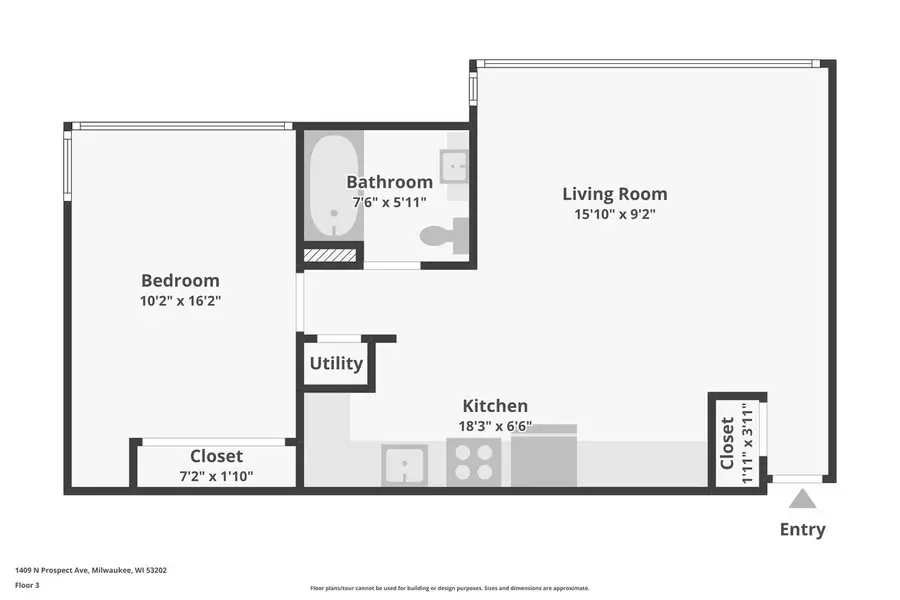 1409 N Prospect AVENUE #302, Milwaukee, WI 53202 - #3