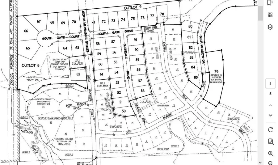 Lt 50 GLENDALE ROAD, Fredonia, WI 53021 - #3