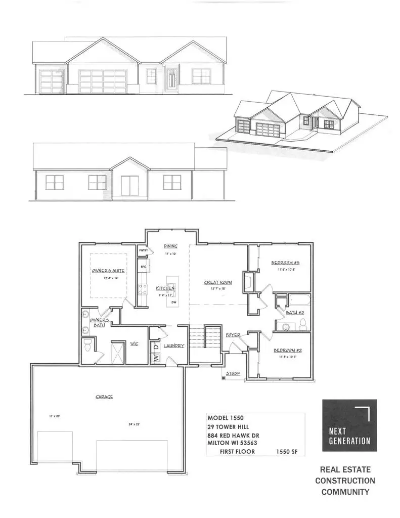 884 Red Hawk Drive, Milton, WI 53563 - Image #1